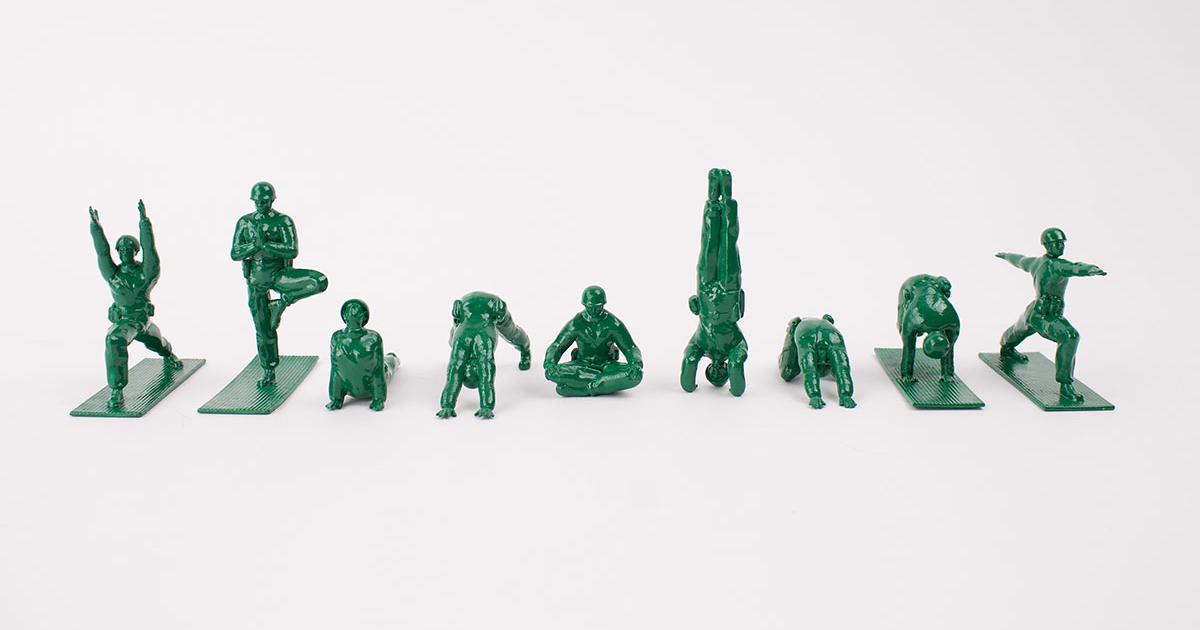 green army yoga figures