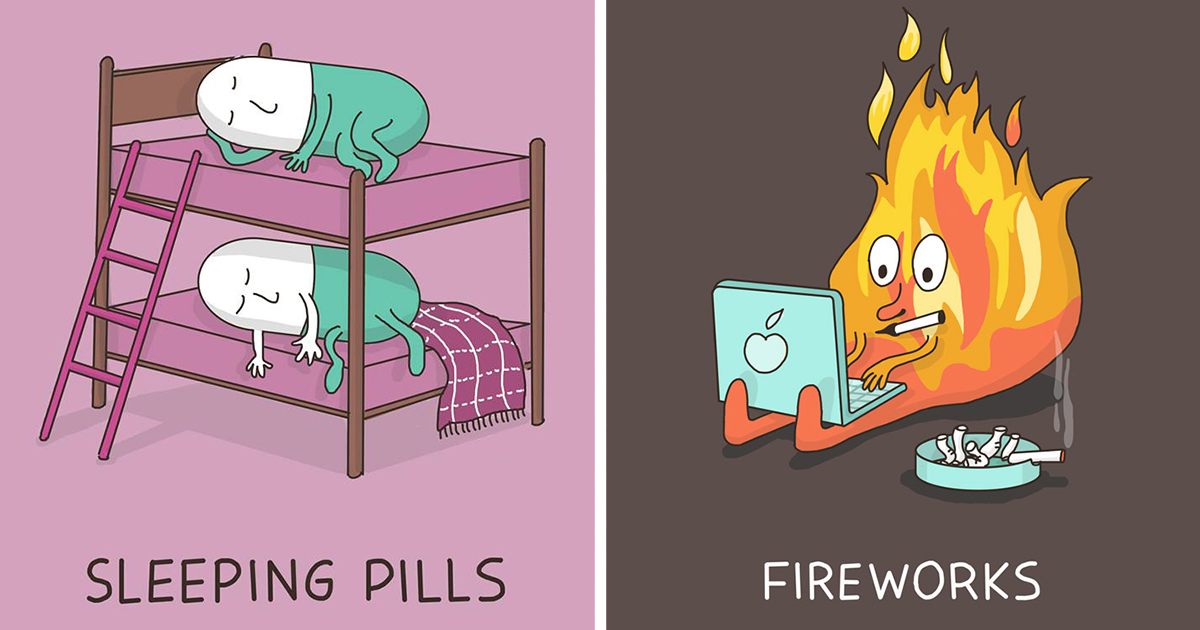 Cute Illustrations Of Idioms' Literal Meanings DeMilked