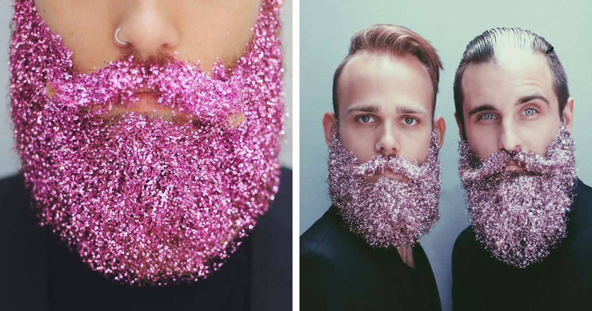 This Glitter Beard Trend Came Just In Time For The Holiday Season