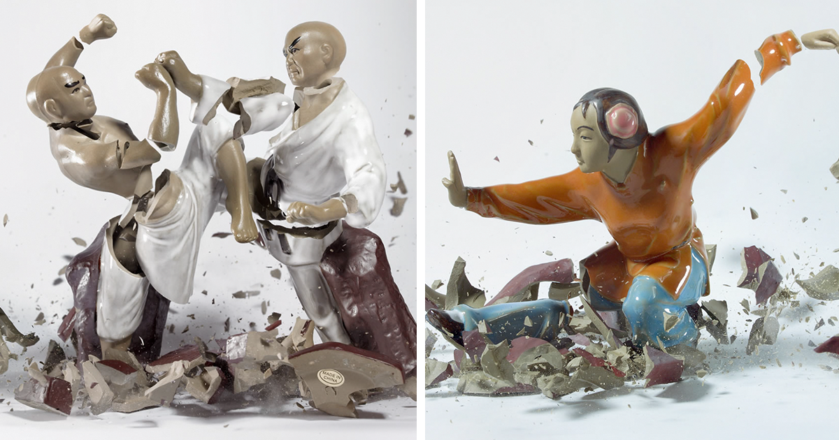 Moment When Porcelain Dolls Shatter On The Ground Looks Like They're In