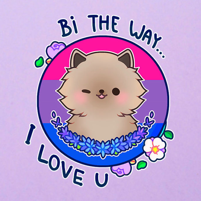 Artist Illustrates What Being Bisexual Is Like With Cute Kitten 