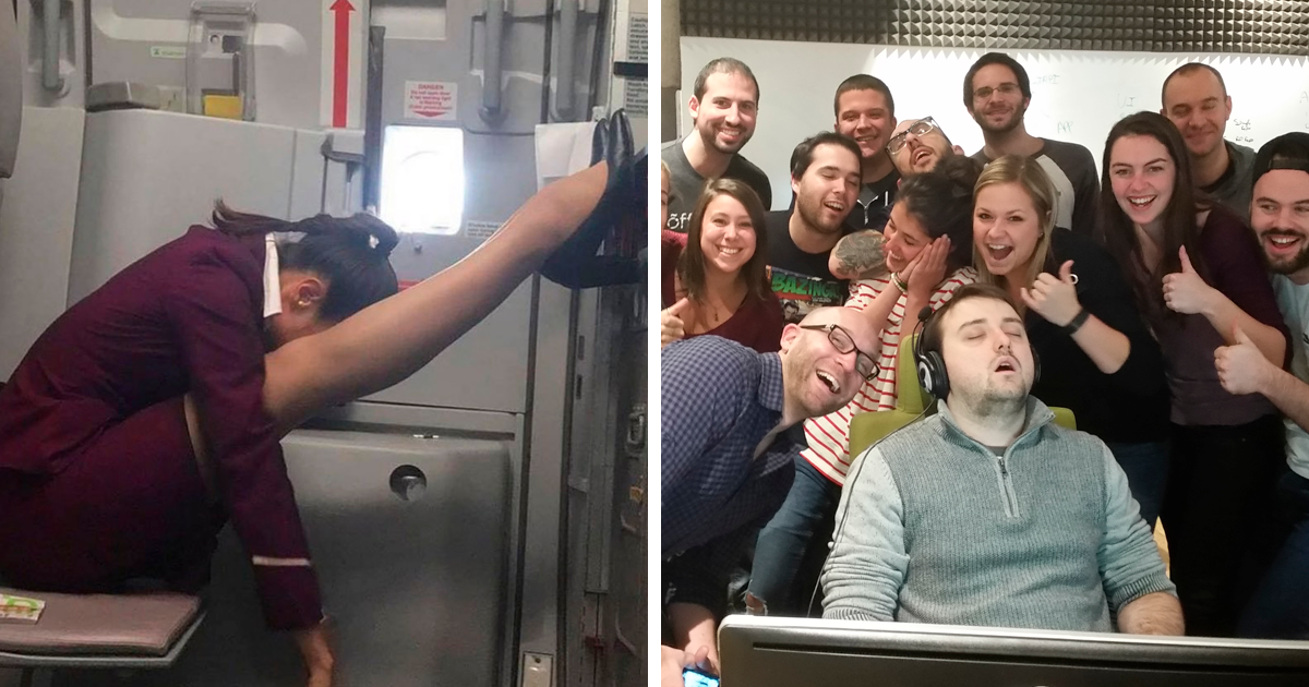 35 People Who Were Caught Sleeping In Extremely Positions