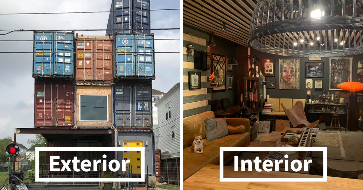 Man Builds 2,500 Square Foot Dream Home Out Of 11 Shipping Containers