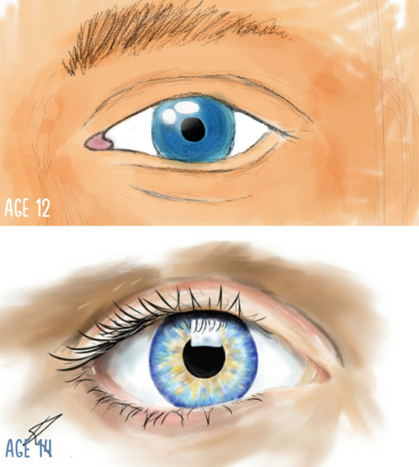 10 Before And After Drawings Prove That Practice Makes Perfect | DeMilked