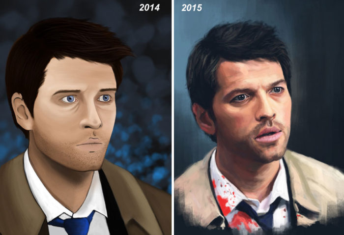 50 Amazing Before & After Drawings Show Why Practice Is So Important ...