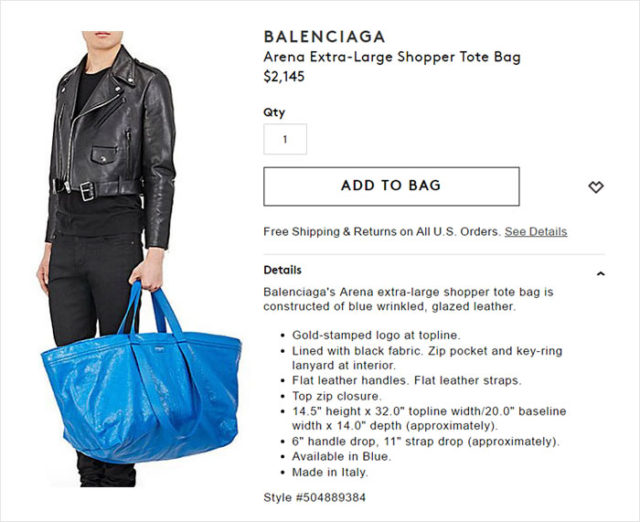 balenciaga ikea tote