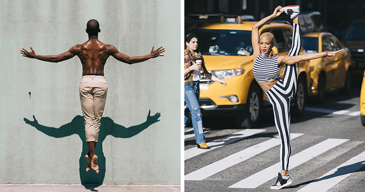 Graceful Dancers Practicing Out In The City Streets Captured By Melika