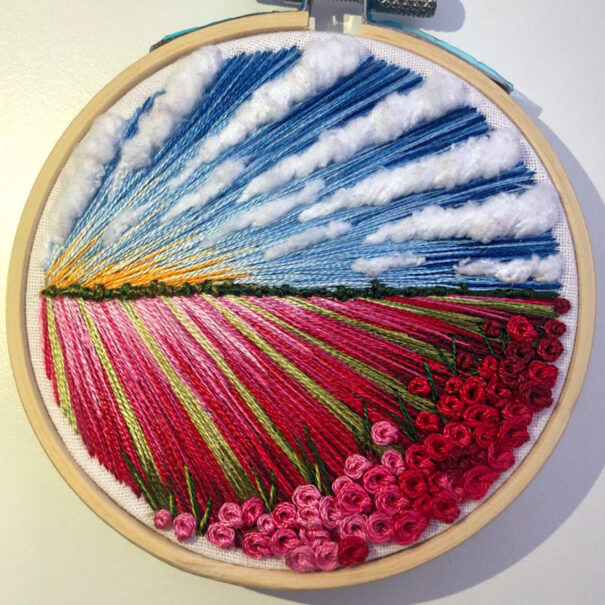 UKBased Embroidery Artist Sew Beautiful Creates Beautiful Landscapes