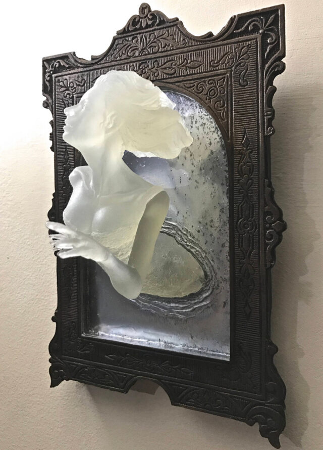 This Artist Creates Eerie Sculptures That Look Like VictorianEra Ghosts Emerging From Mirrors