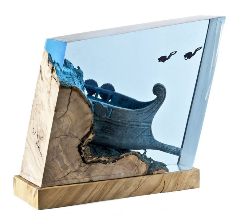 These Stunning Wood And Resin Lamps Look Like Little Pieces Of The Ocean (20 Pics) DeMilked