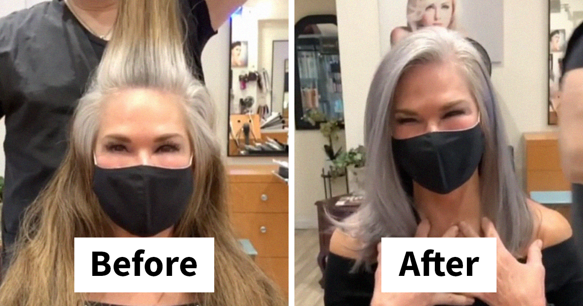 This Hairdresser Is Encouraging Women To Embrace Their Grey Hair With