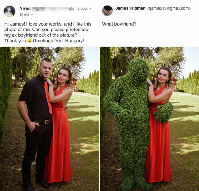 Photoshop troll james fridman continues to fix photos as per