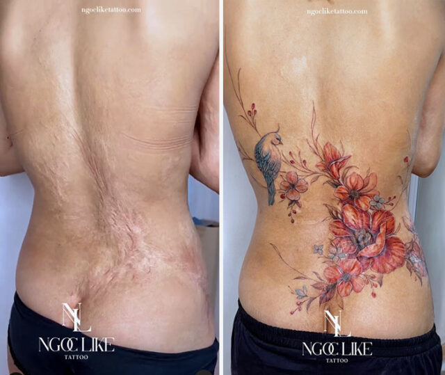 30 Times This Tattoo Artist Transformed Scars Into Beautiful Works Of