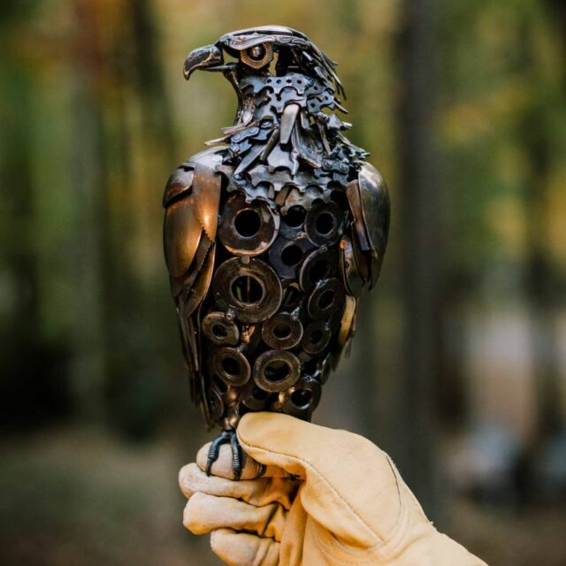 This Artist Creates Brilliant Scrap Metal Sculptures Showing A Variety