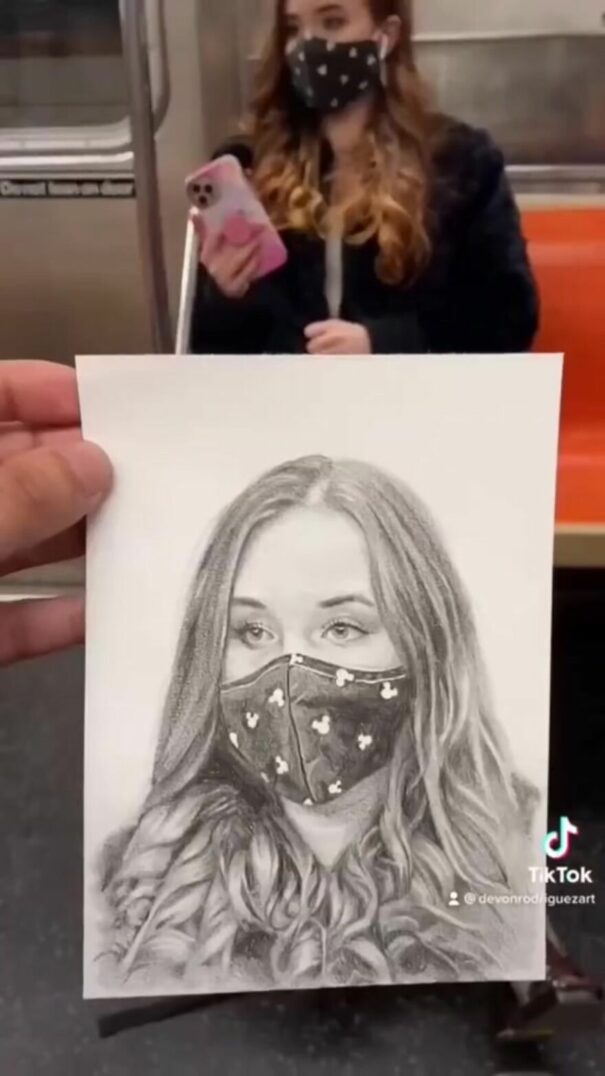 This New Yorker Sketches Portraits Of Strangers On The Subway (20 Pics ...
