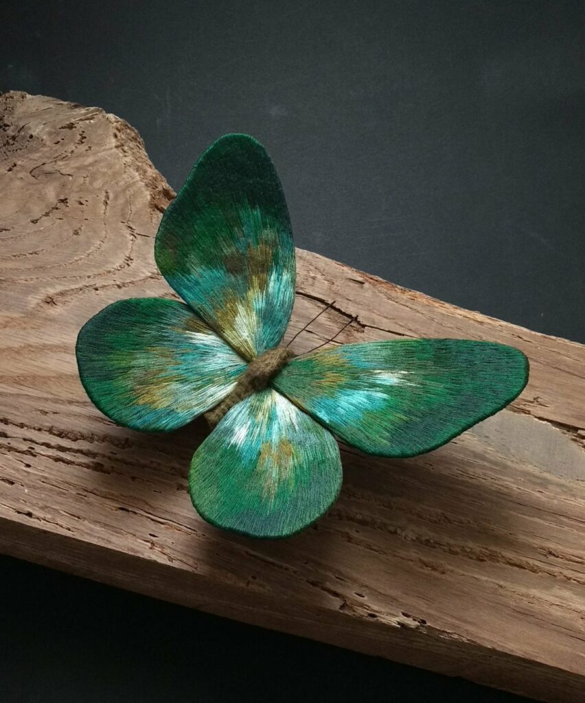 Curated visual reference: Fiberg Sustainable Moth Reference: This Artist Creates Fiber Moths With Detailed Colorful Wings 15