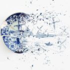 Artist Fixes Broken Plates By Creating Beautiful Drawings Around Them ...