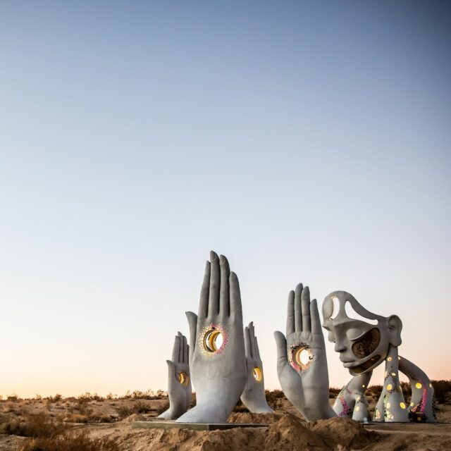 Artist Designs Unique Sculptures Of Women And Hands In The Mojave