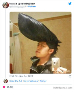 20 Funny And Weird Hairstyles As Shared On This Twitter Page | DeMilked
