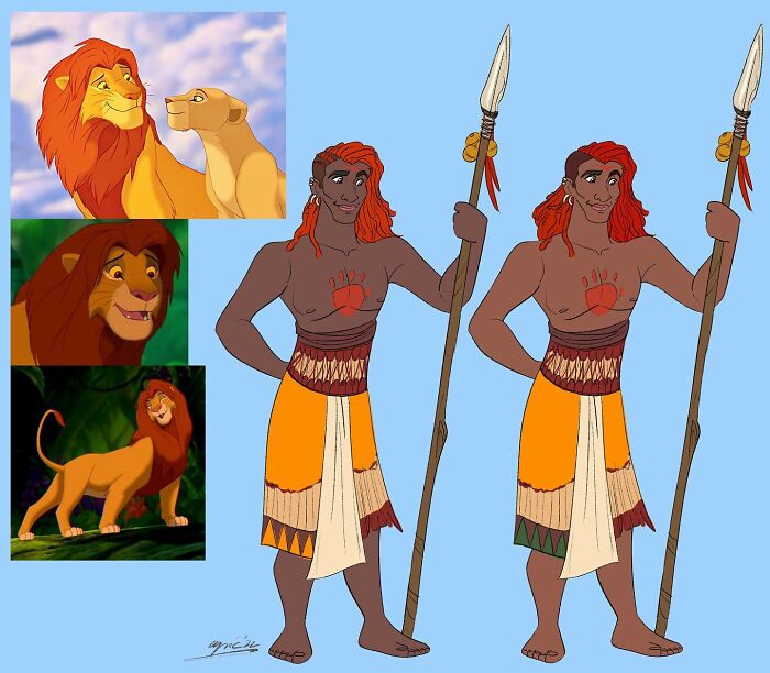 Simba As A Human