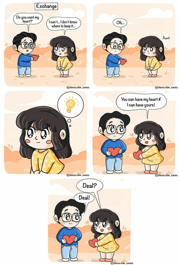 25 Comics About The Adventures Of Cute Couple ‘Cheroo And Chim’ | DeMilked