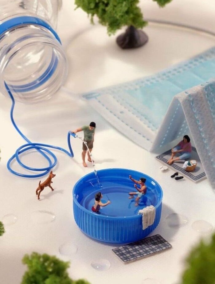 Japanese Artist Combines Tiny Human Figures And Everyday Objects To ...